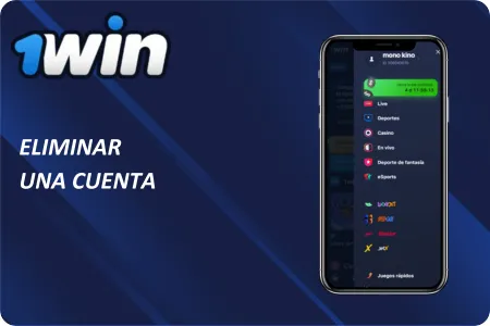 1Win Registro y Login Eliminar una cuenta